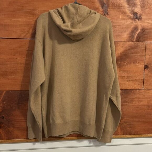 Seven Gauge Beige Cashmere Hoodie - Picture 6 of 6